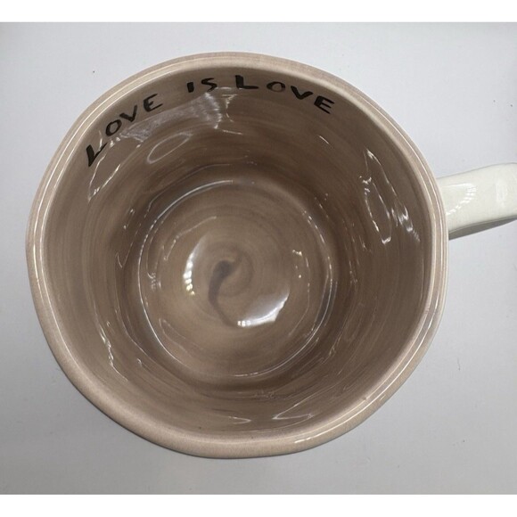 Anthropologie Hestia Coffee Cup Mug Love is Love Used - Picture 8 of 10